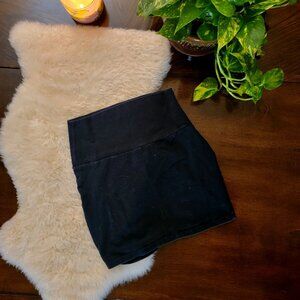 Basic Black Bodycon Mini Skirt Size M